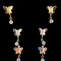 Butterfly Solid Opal Earrings