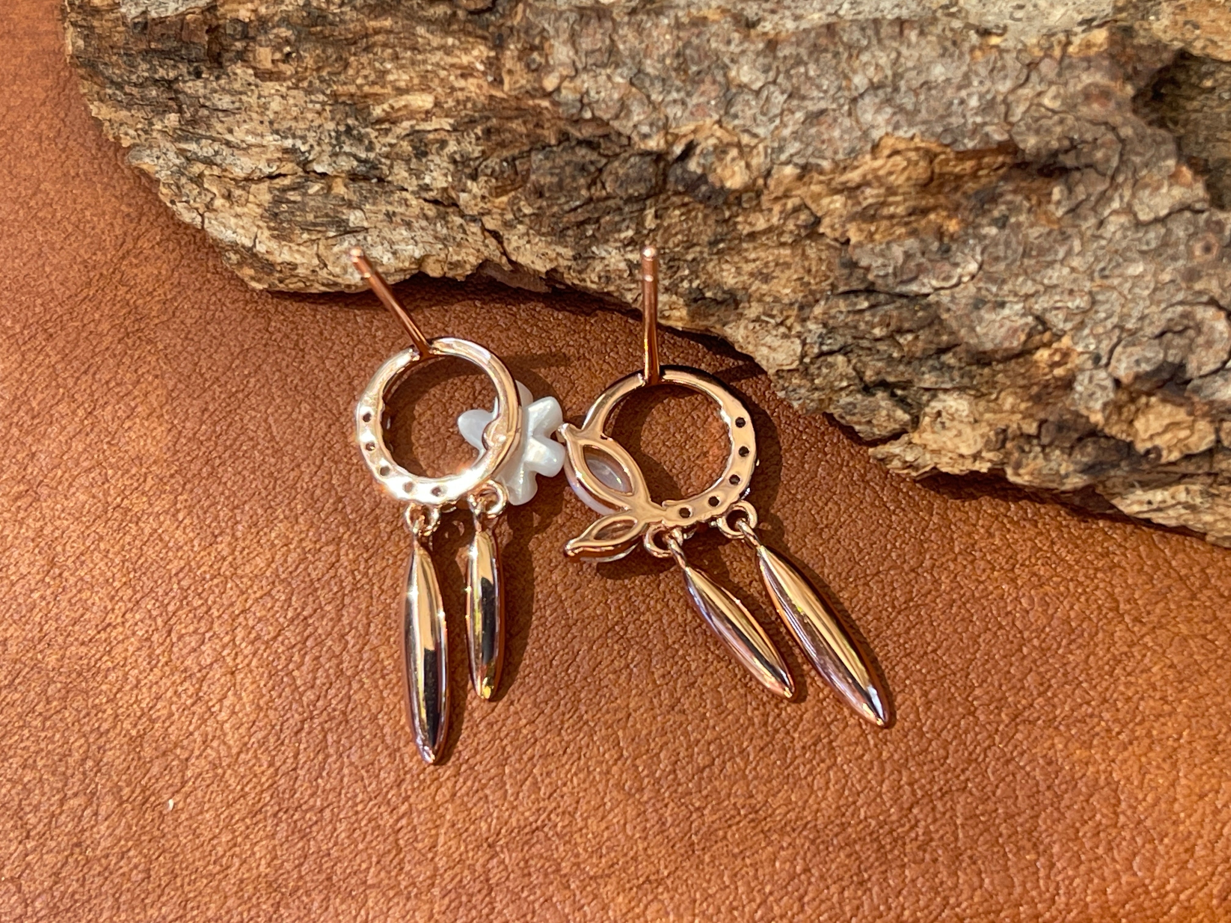 Solid Opal Spring earrings