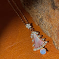 Solid Opal Christmas tree Necklace
