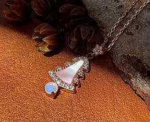 Solid Opal Christmas tree Necklace