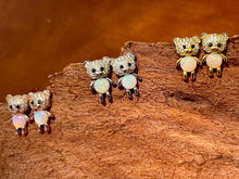 Solid Opal Bear earrings