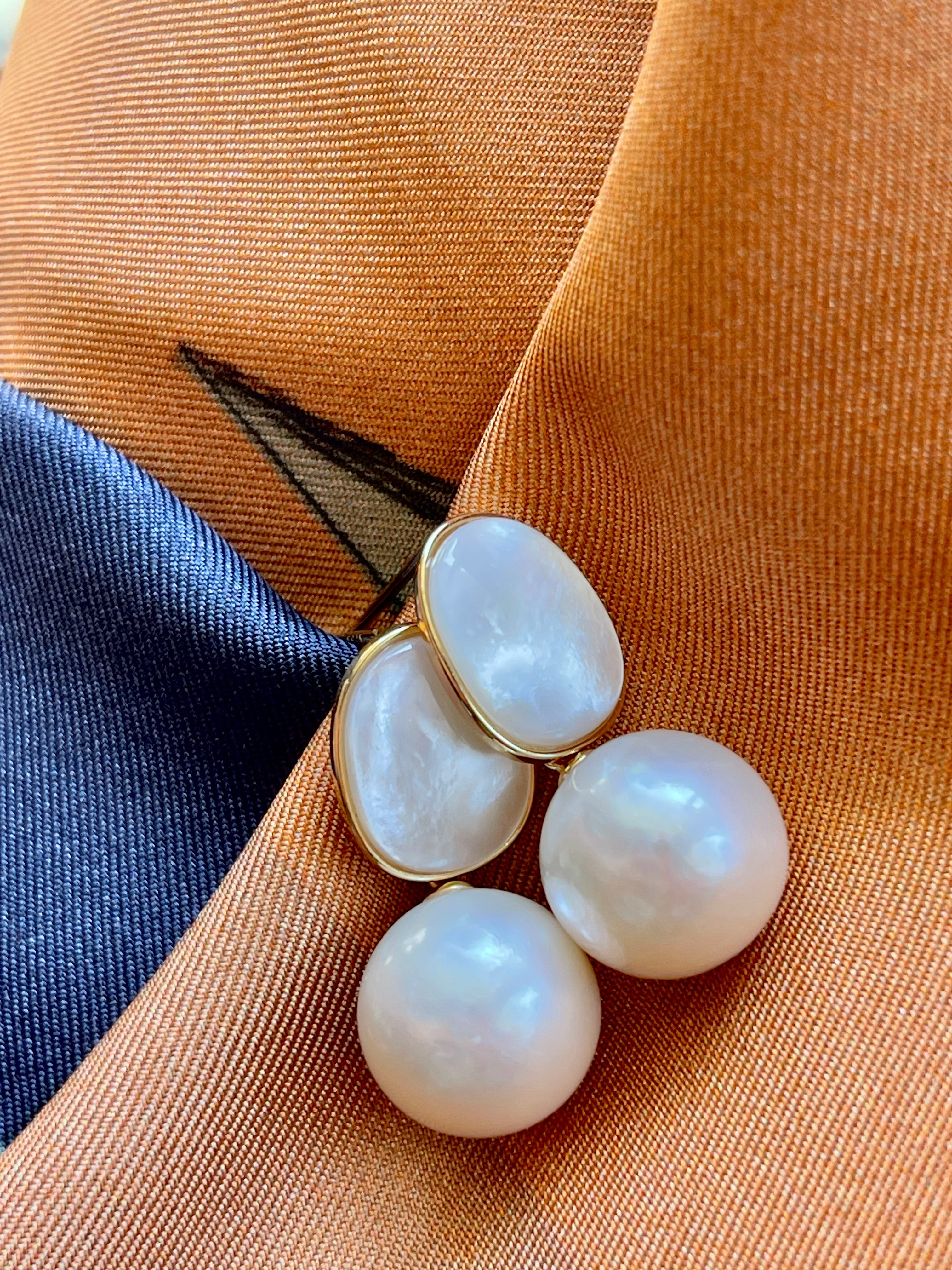 S925 Silver 10mm Freshwater Cultured Pearl Earrings