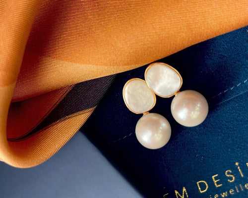 S925 Silver 10mm Freshwater Cultured Pearl Earrings