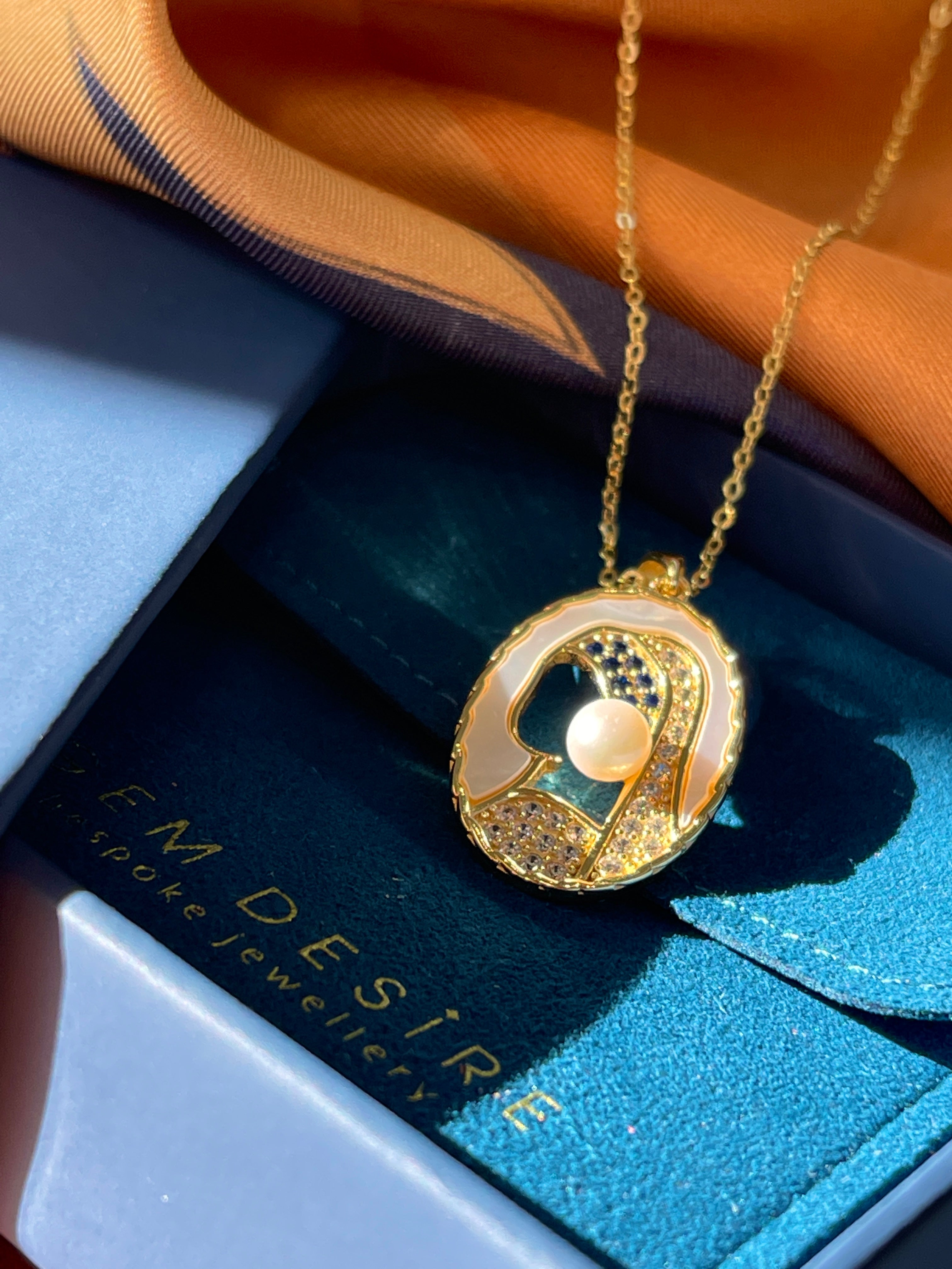 Girl with a Pearl Earring” Necklace