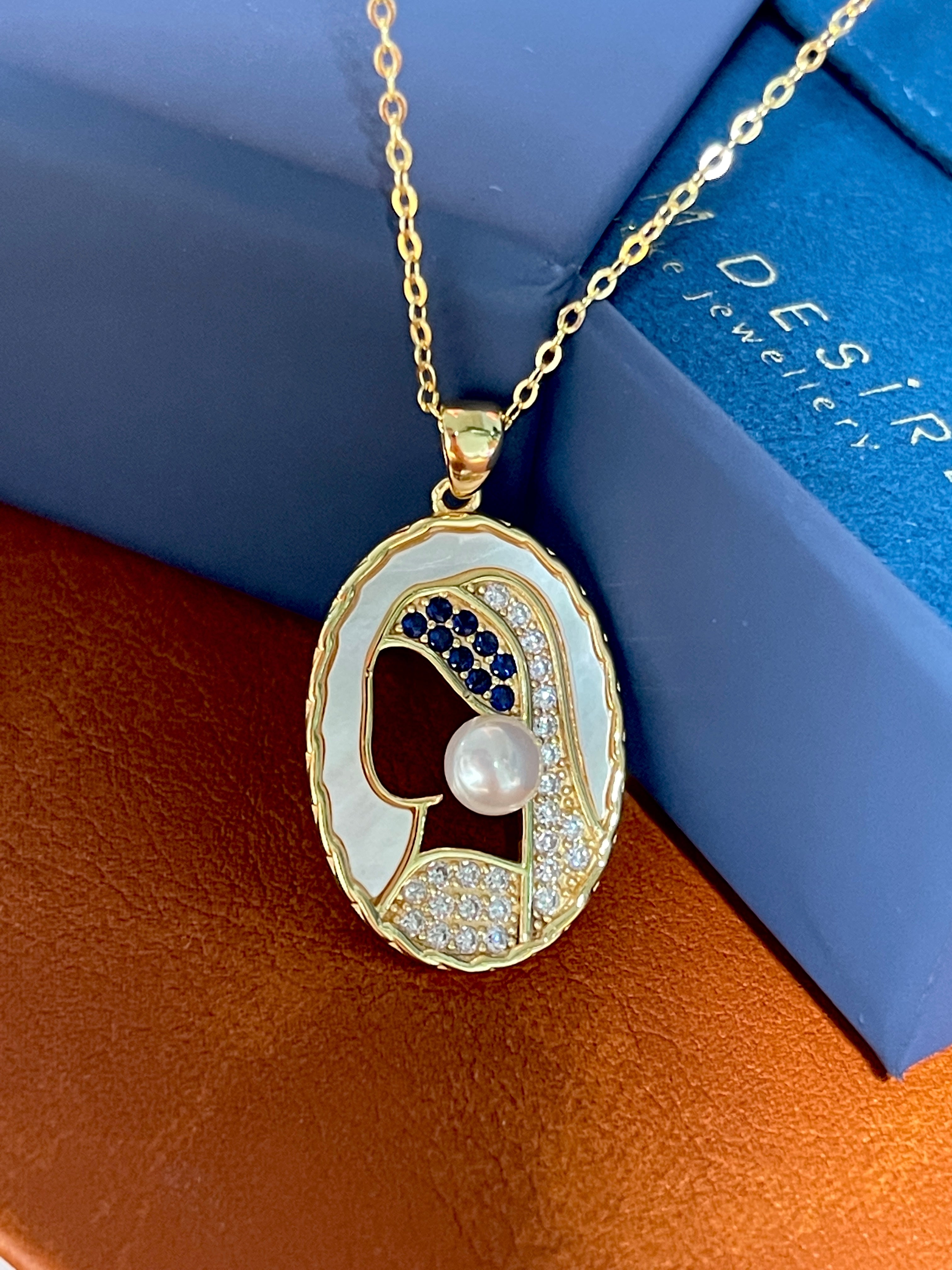 Girl with a Pearl Earring” Necklace