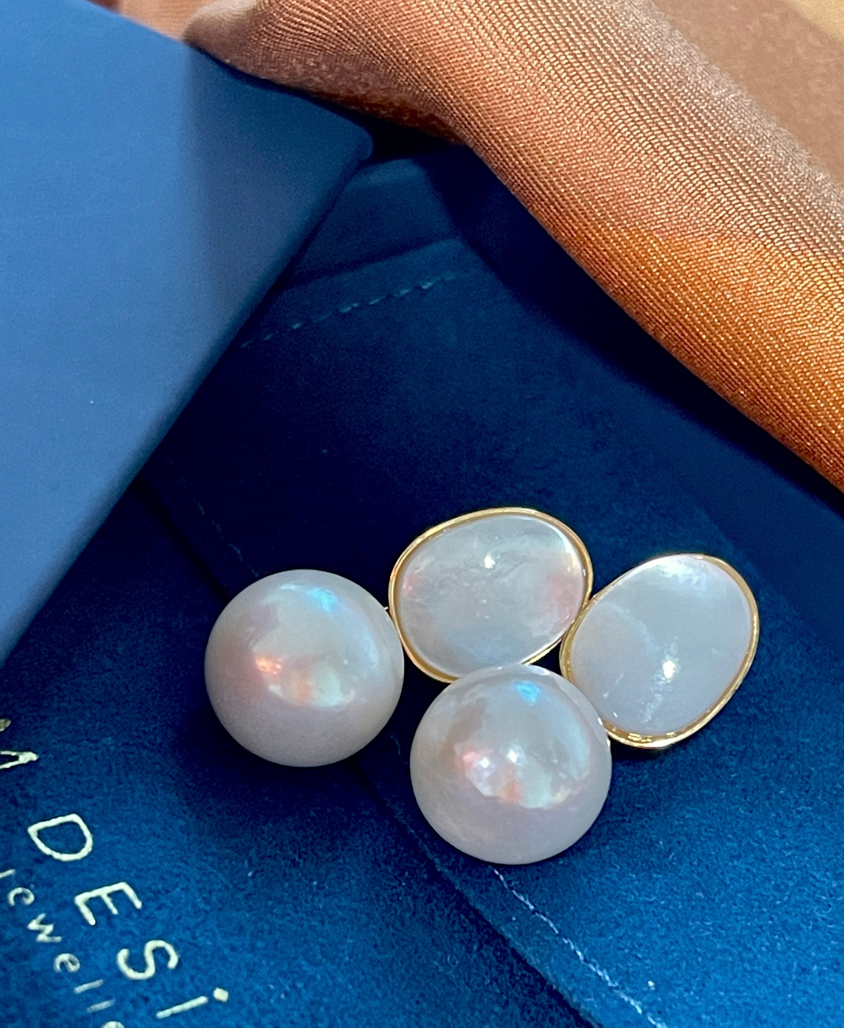 S925 Silver 10mm Freshwater Cultured Pearl Earrings