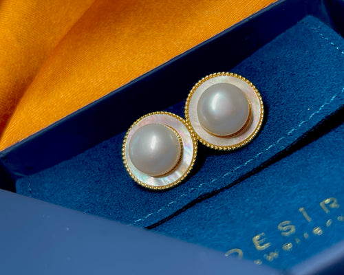 7-8mm Freshwater Cultured Pearl Earrings