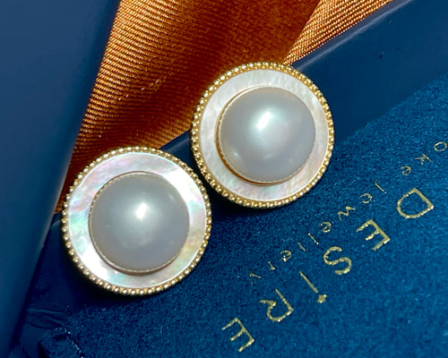 7-8mm Freshwater Cultured Pearl Earrings