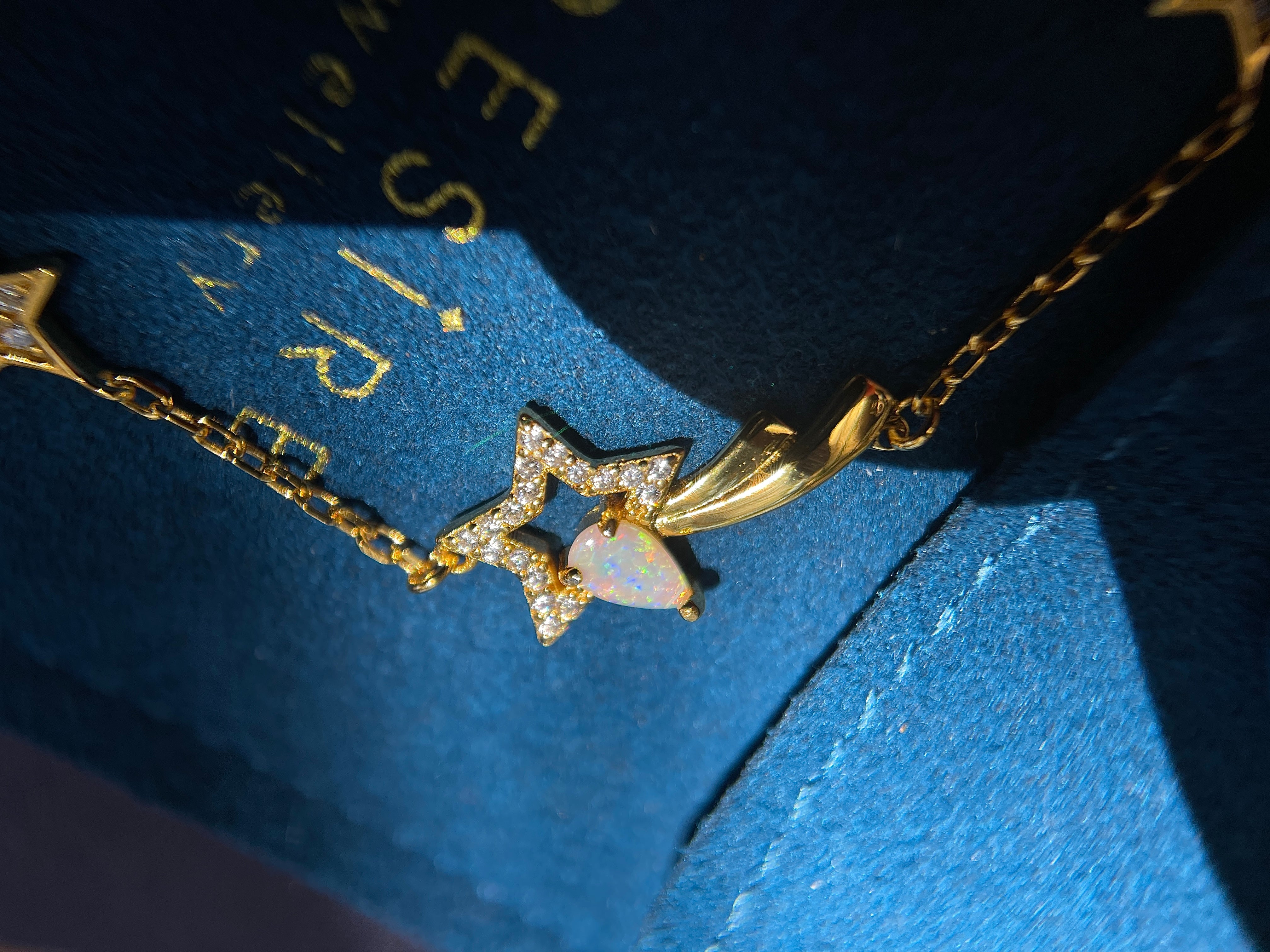 Solid Opal Star Bracelet