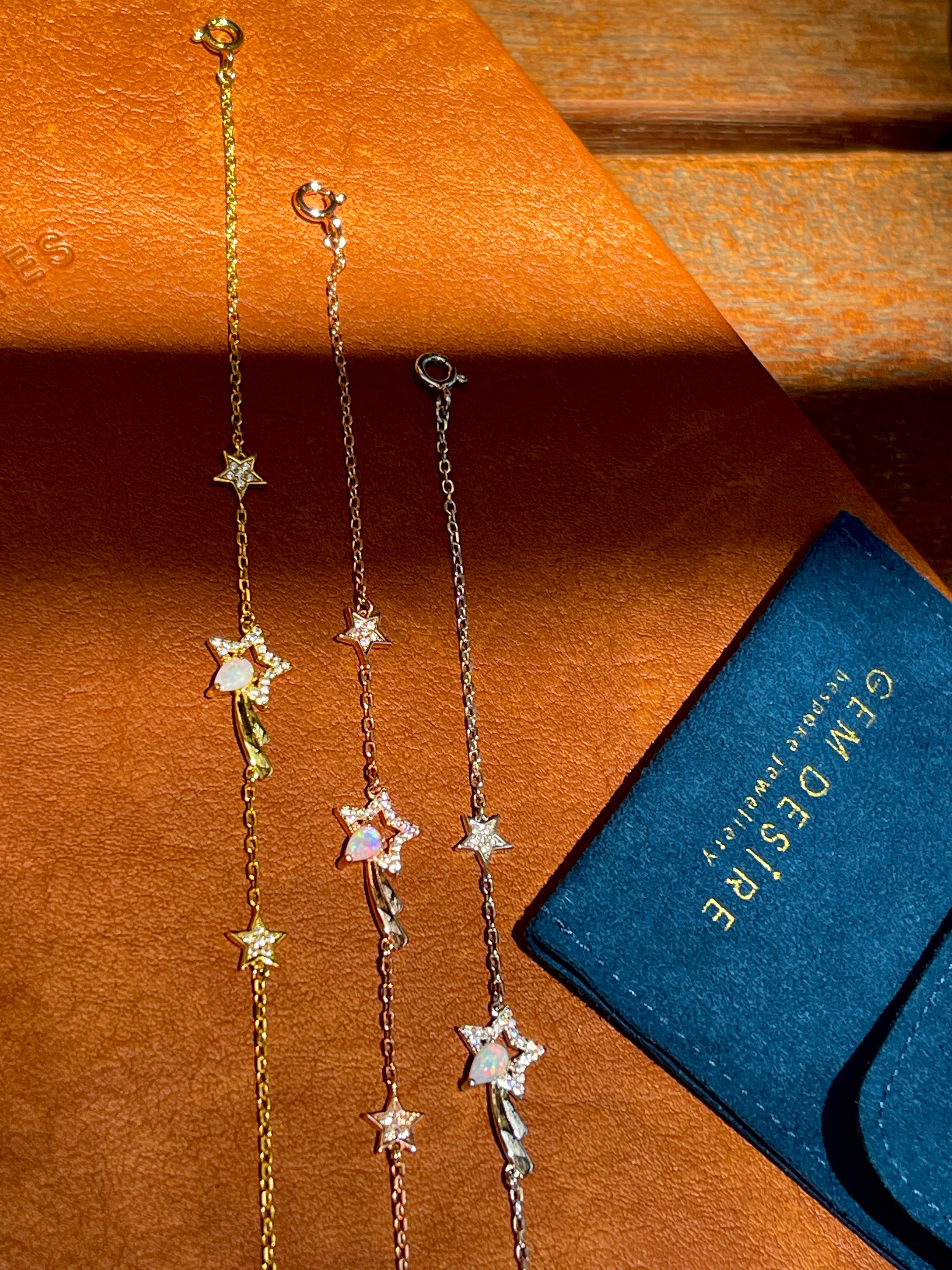 Solid Opal Star Bracelet