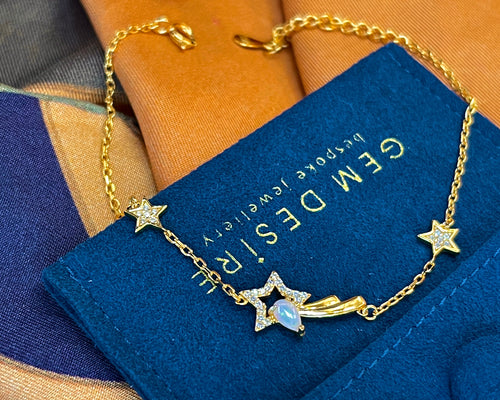 Solid Opal Star Bracelet