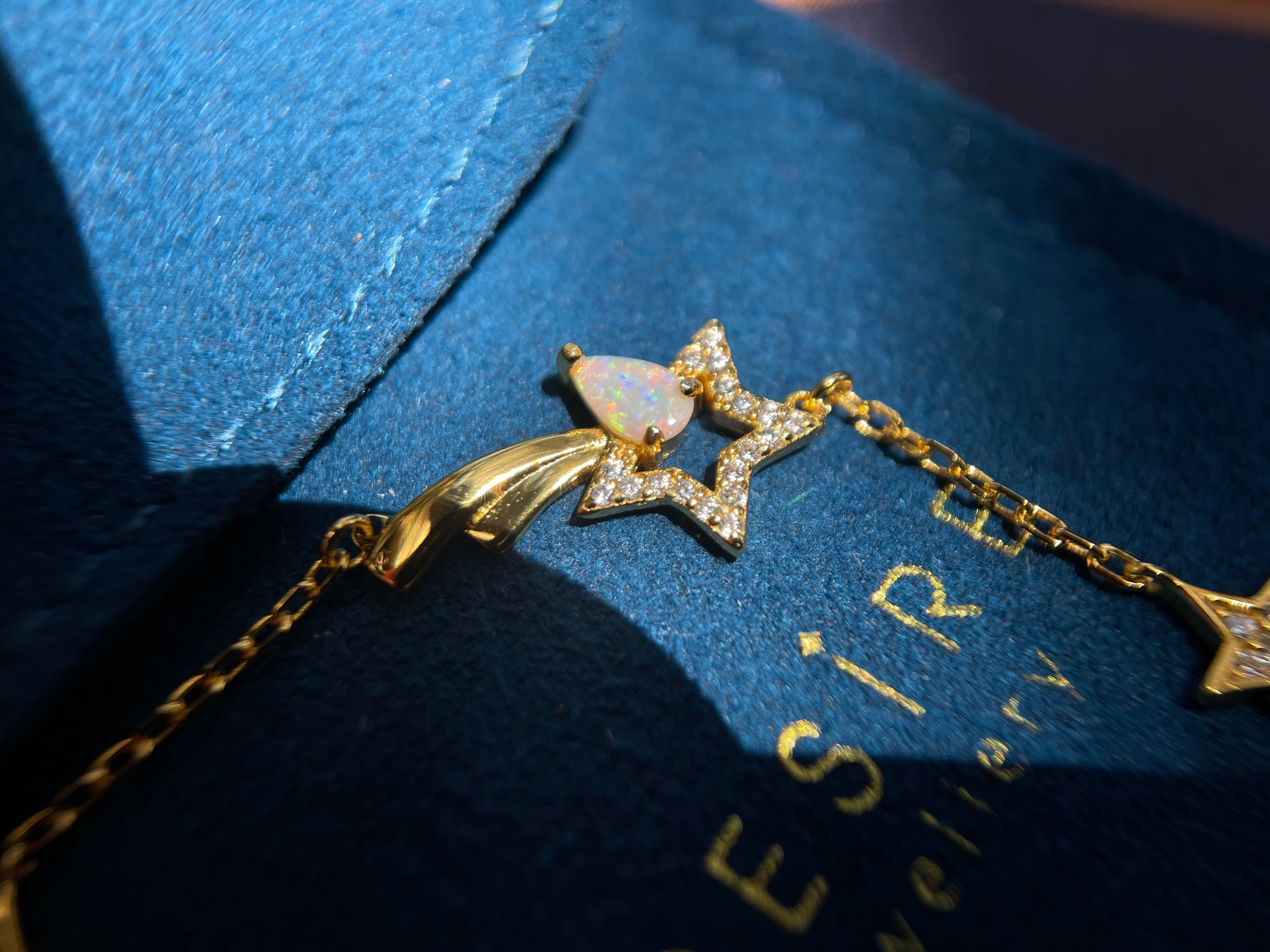 Solid Opal Star Bracelet