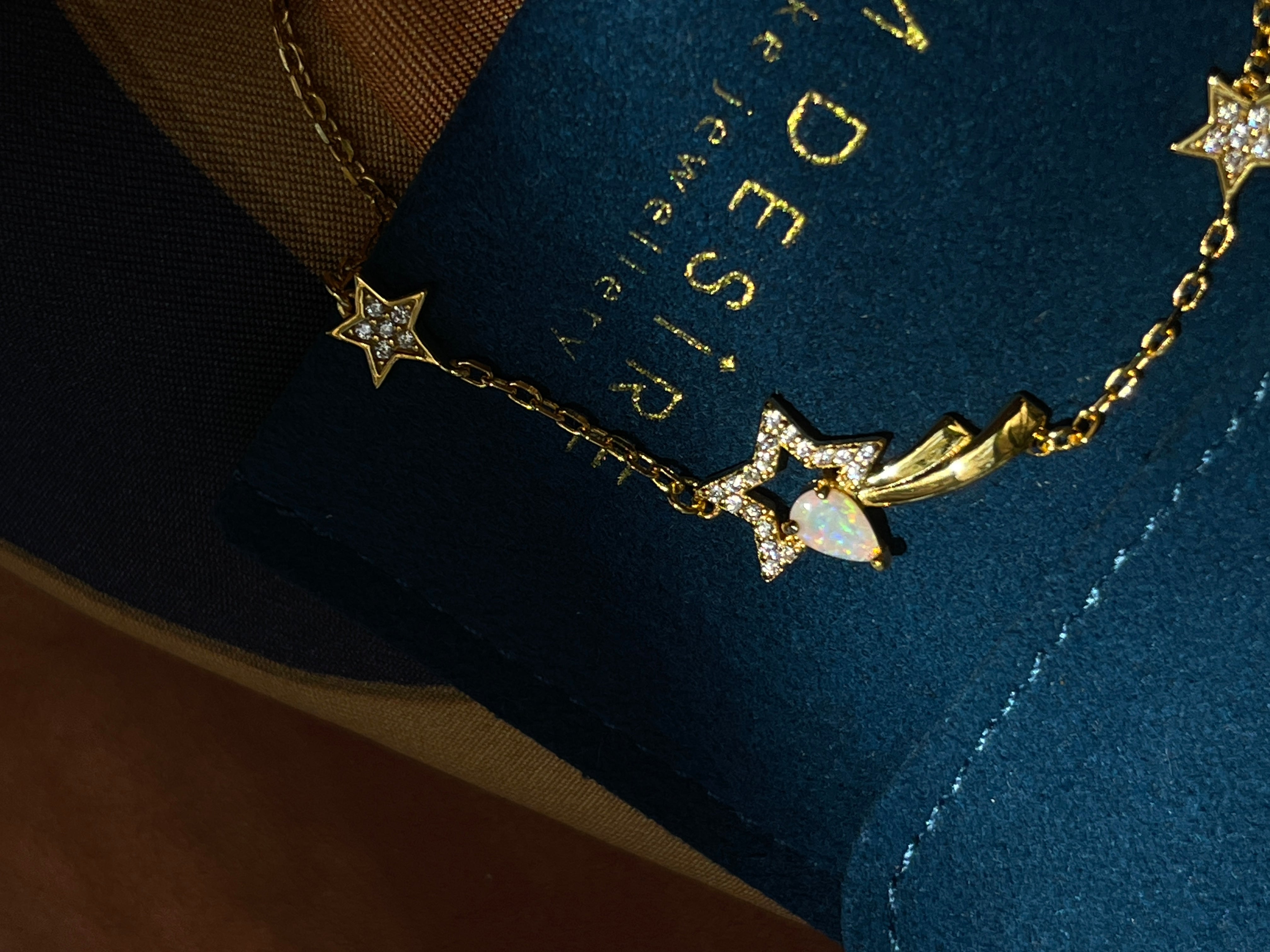 Solid Opal Star Bracelet