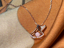 Solid Opal Fan shaped Pendant