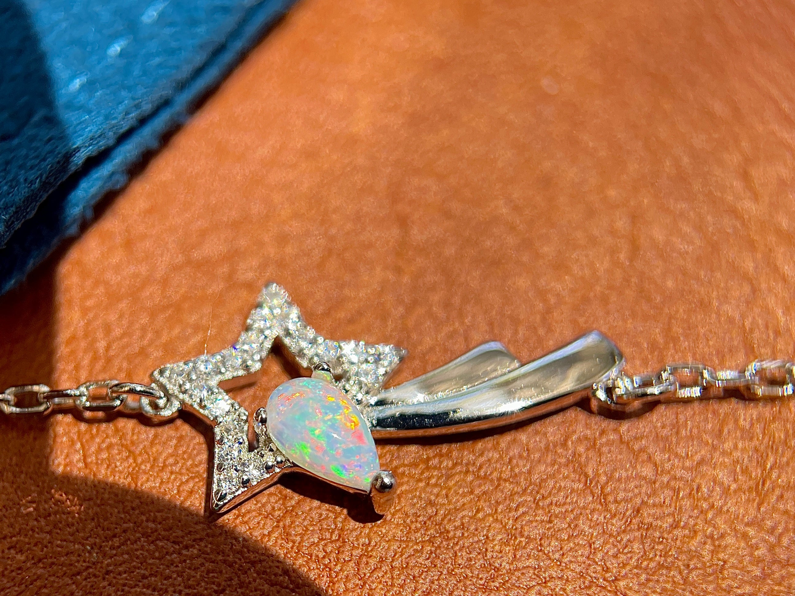 Solid Opal Star Bracelet
