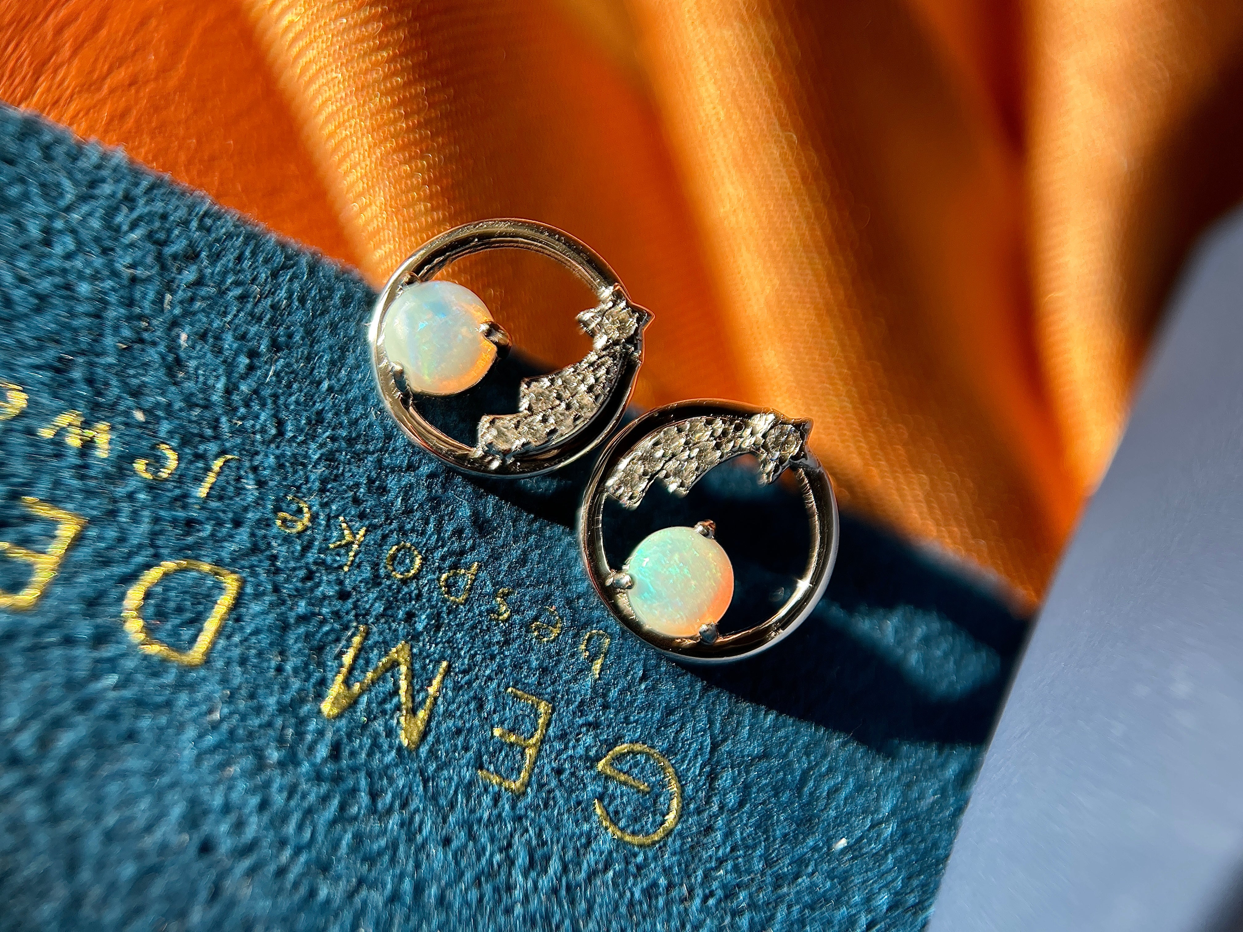 Solid Opal Earrings