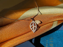 Solid Opal Leaf Pedant