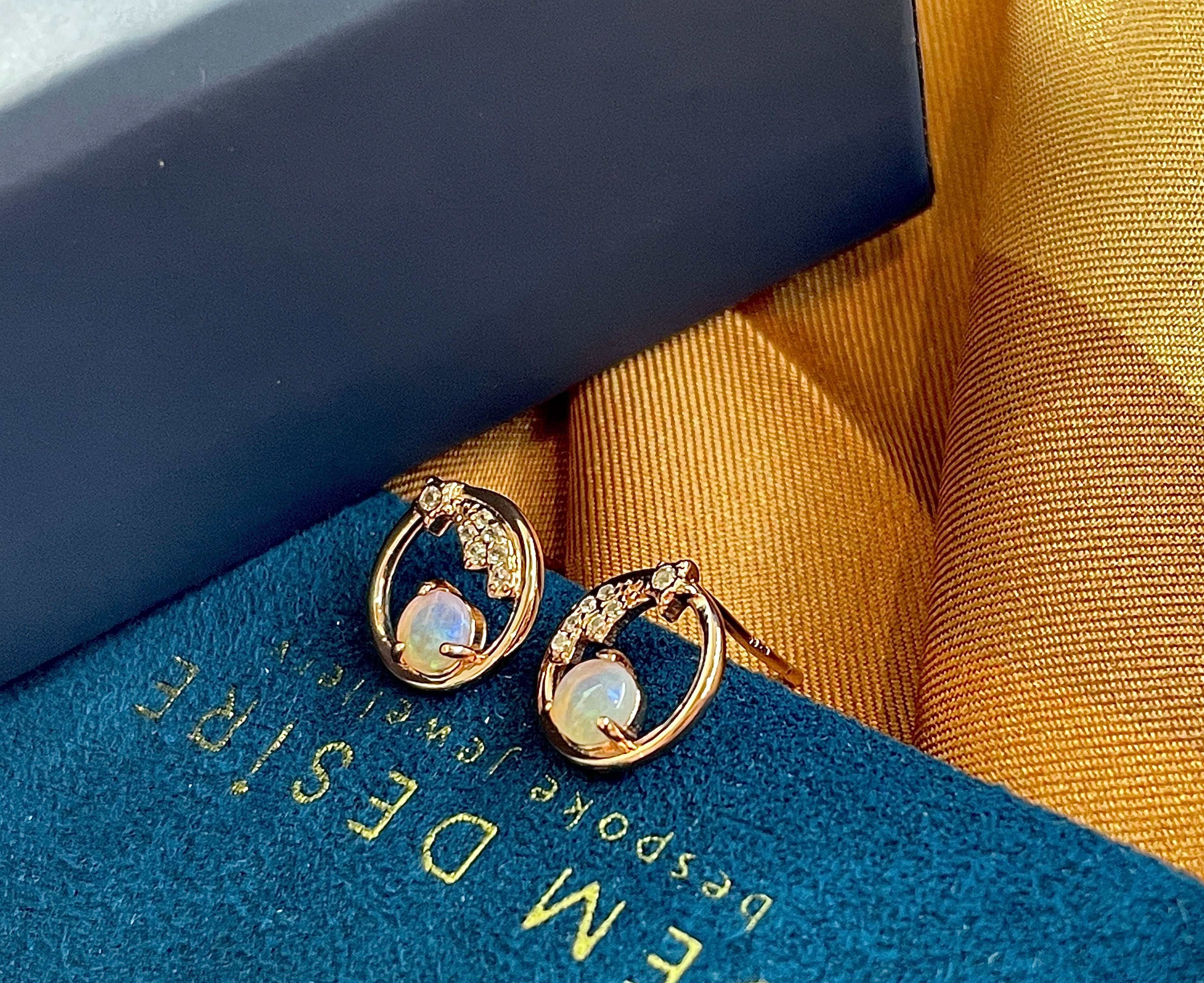 Solid Opal Earrings