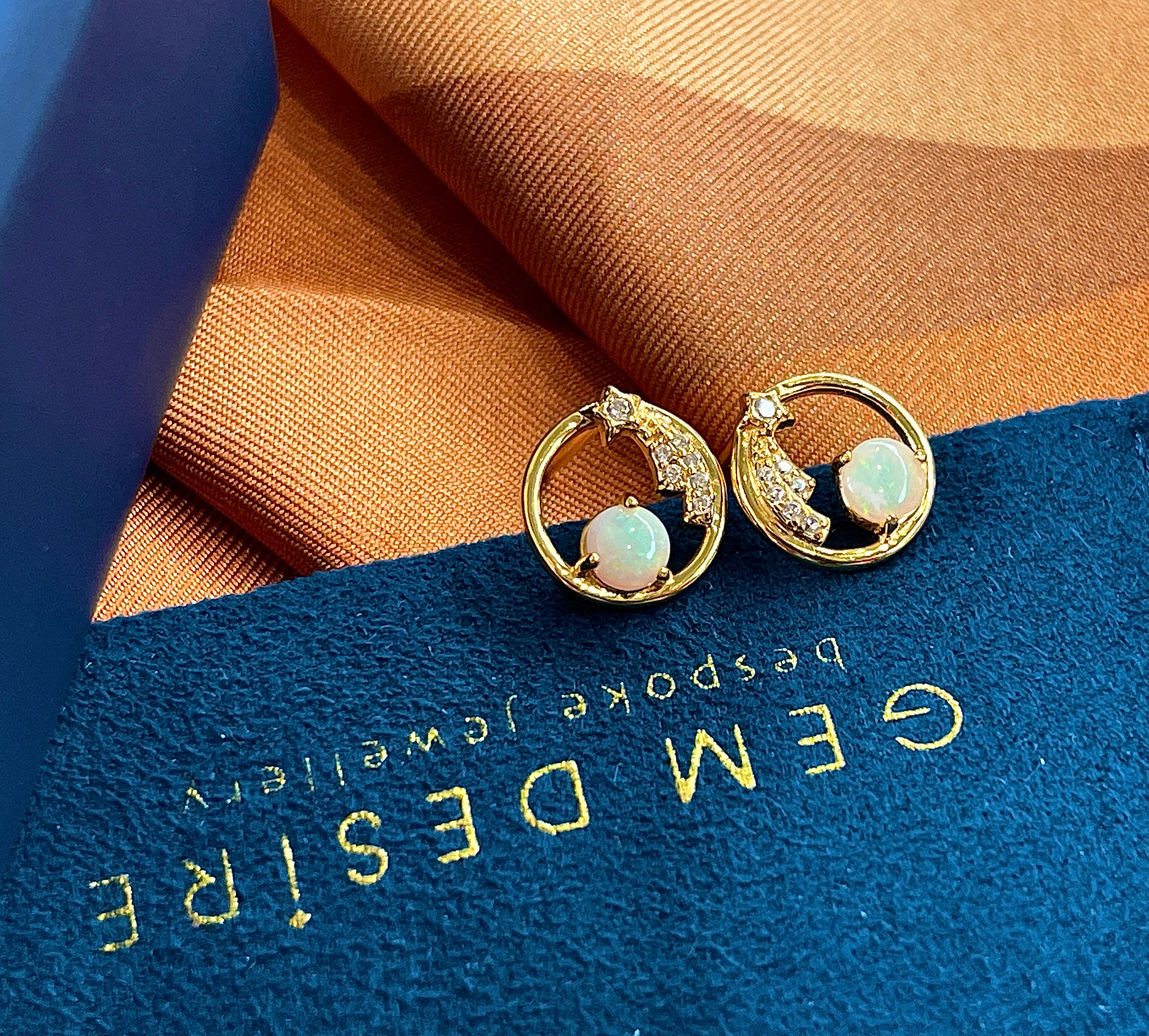 Solid Opal Earrings
