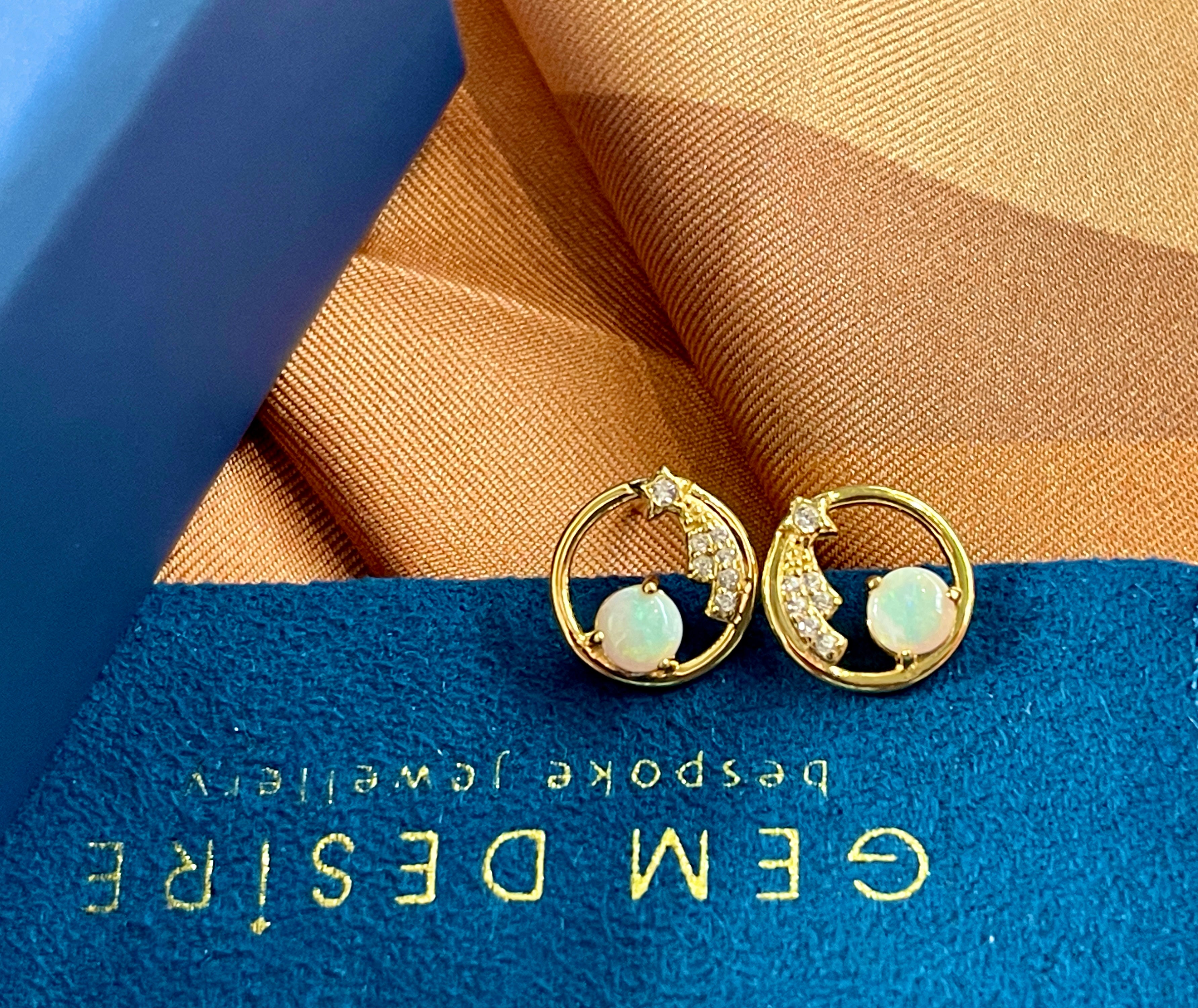 Solid Opal Earrings