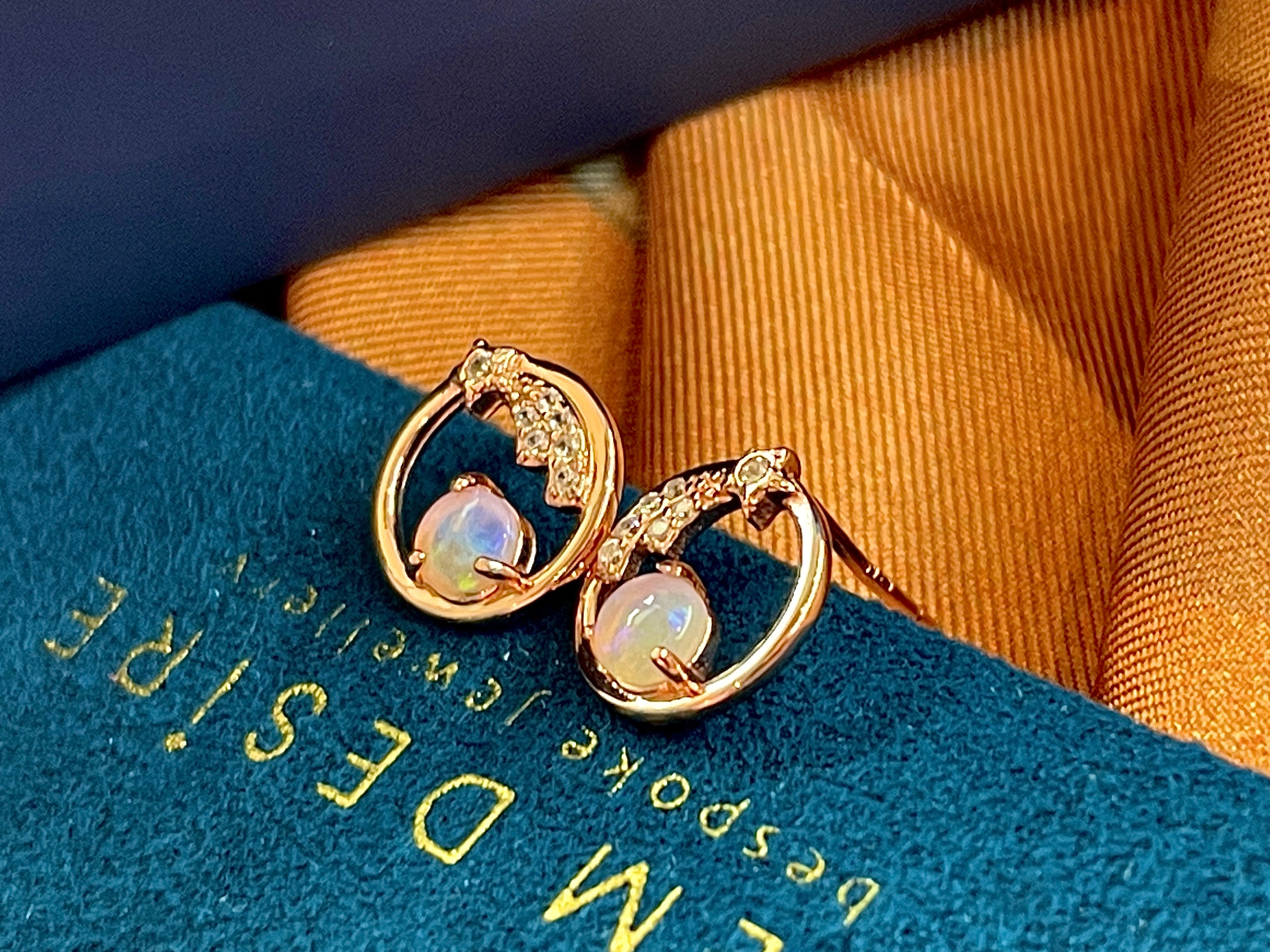 Solid Opal Earrings