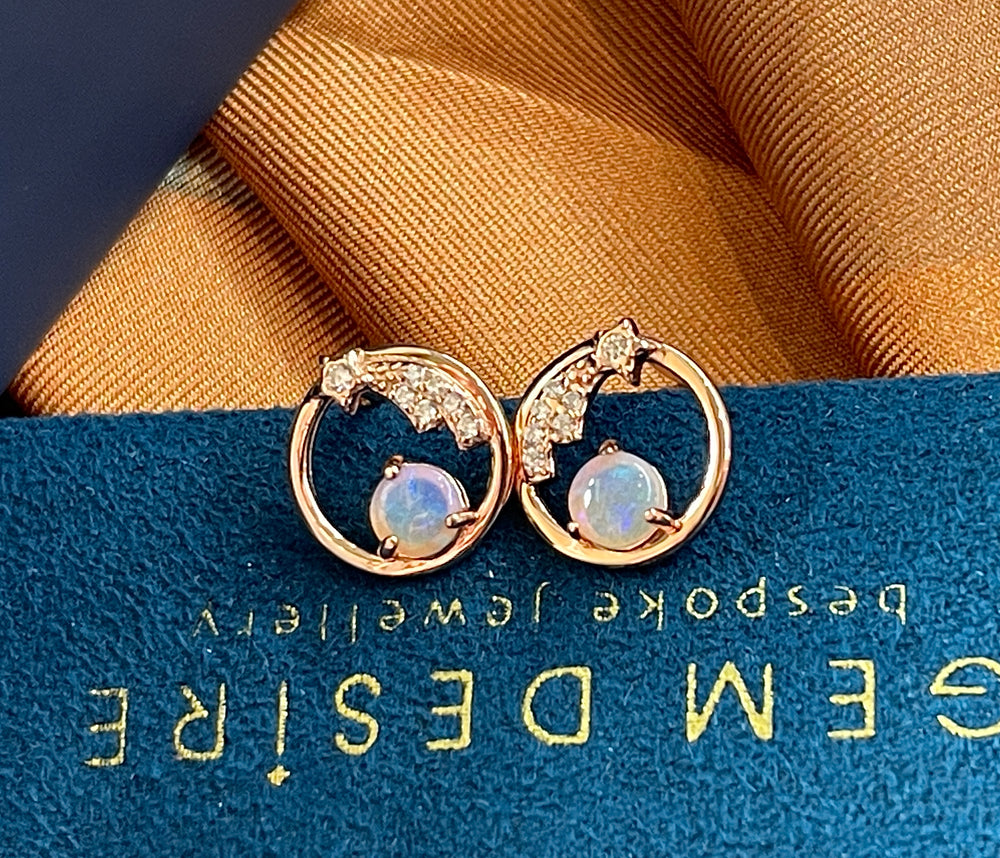 Solid Opal Earrings