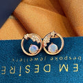 Solid Opal Earrings